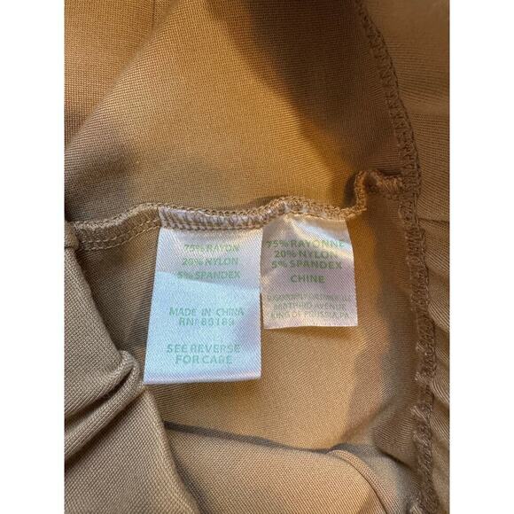 Lilly Pulitzer Woman's travel stretchy leggings/pants, size Med; Tan/Beige - Picture 5 of 7